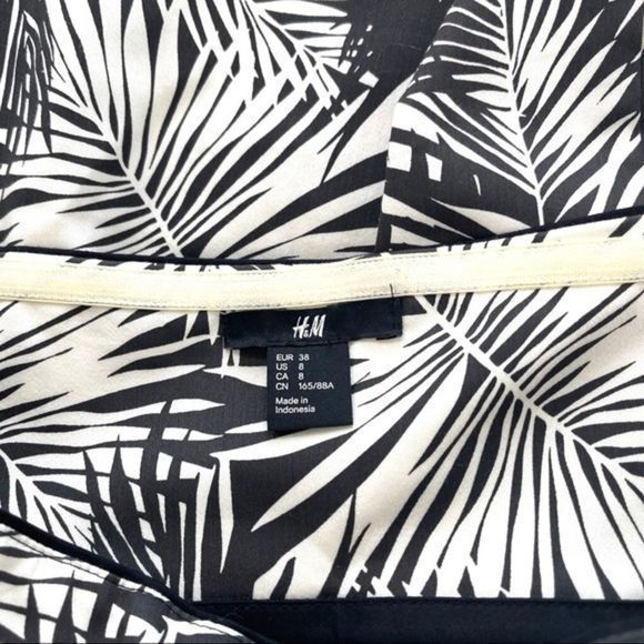 H&M Strapless Palm Print Dress - Picture 10 of 10